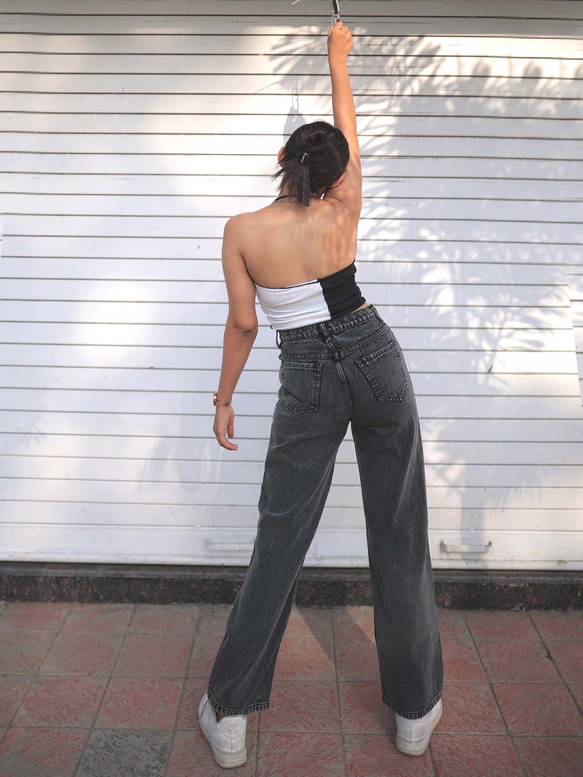 Charcoal Straight Leg Jeans - Image 6