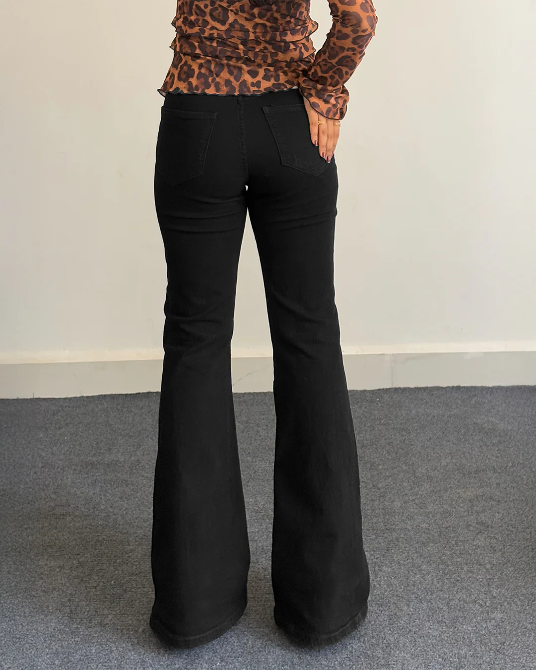 Classic Black Bootcut Jeans - Image 6