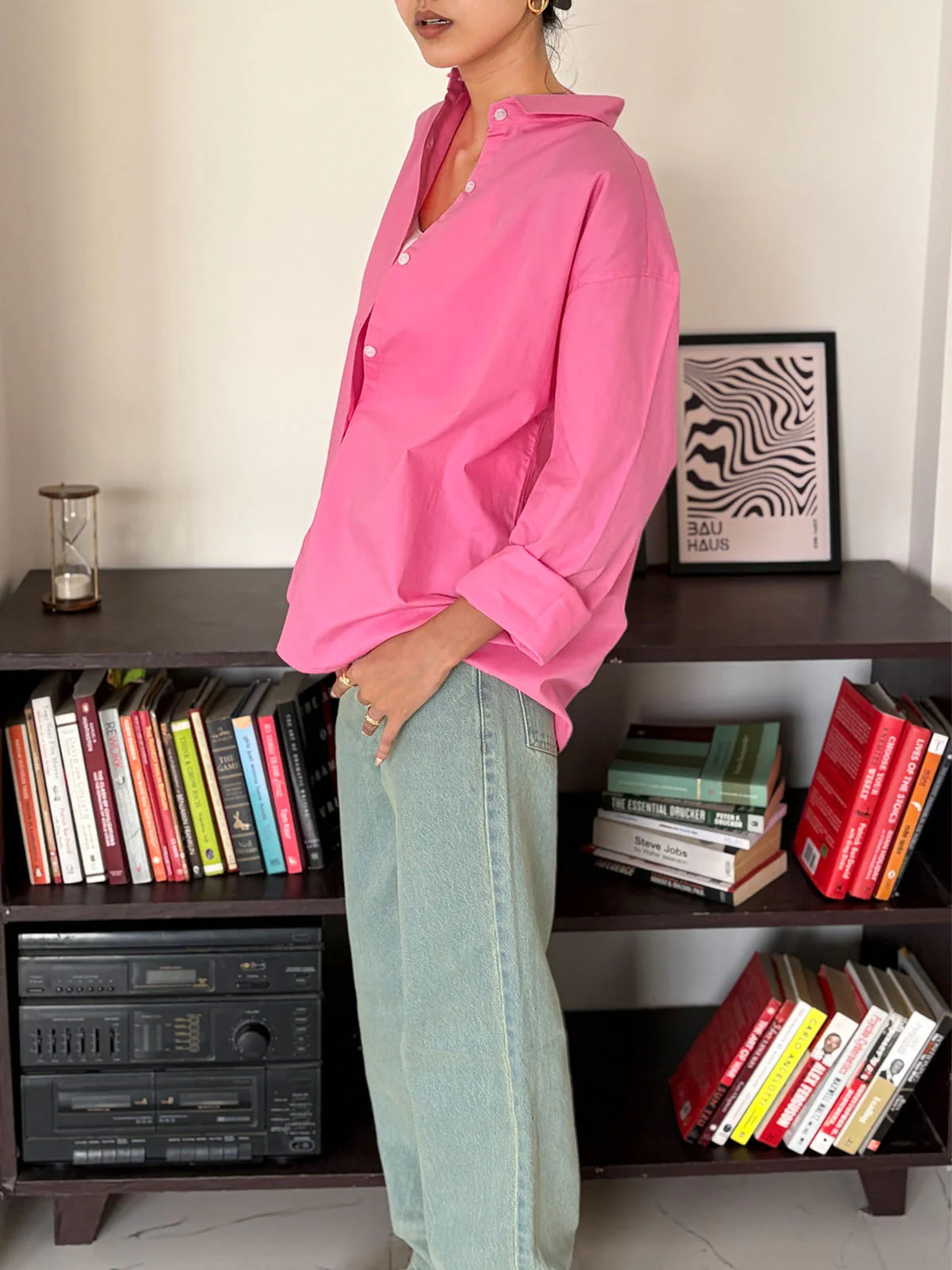 Cotton Candy Oversized Poplin Shirt - Image 3