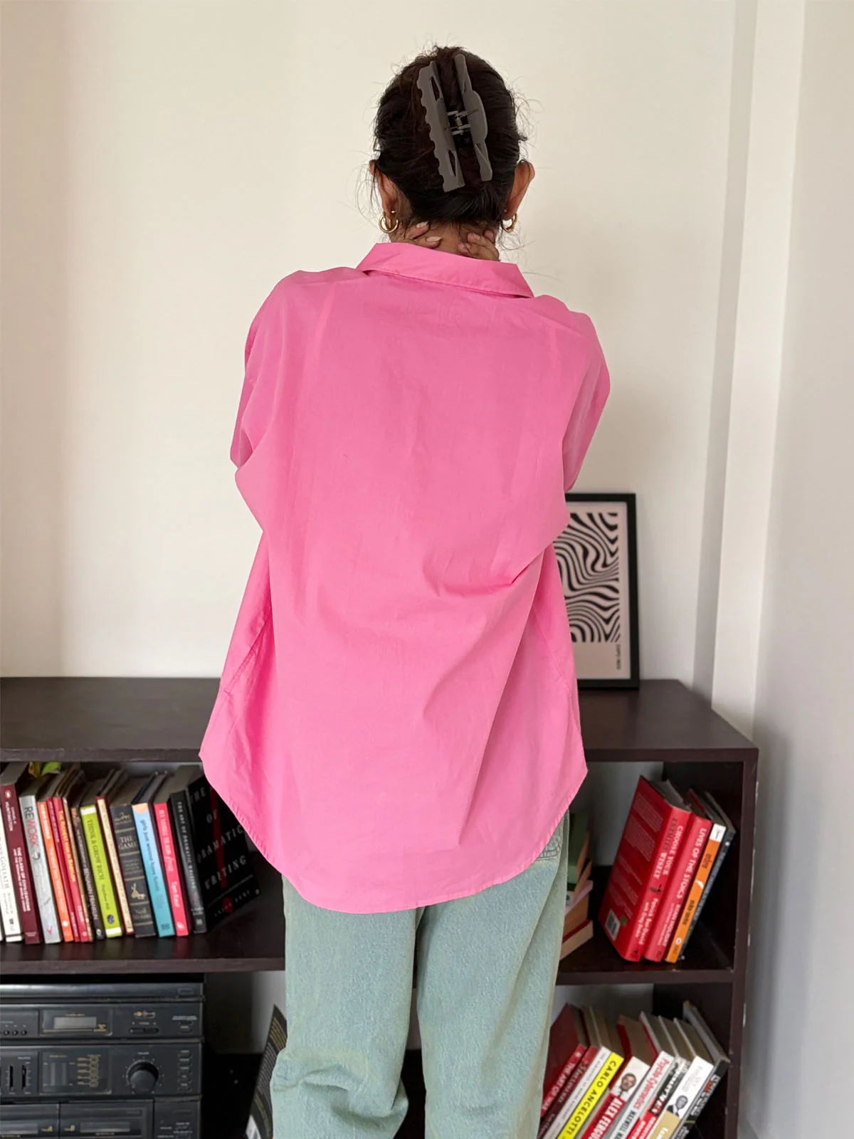 Cotton Candy Oversized Poplin Shirt - Image 4