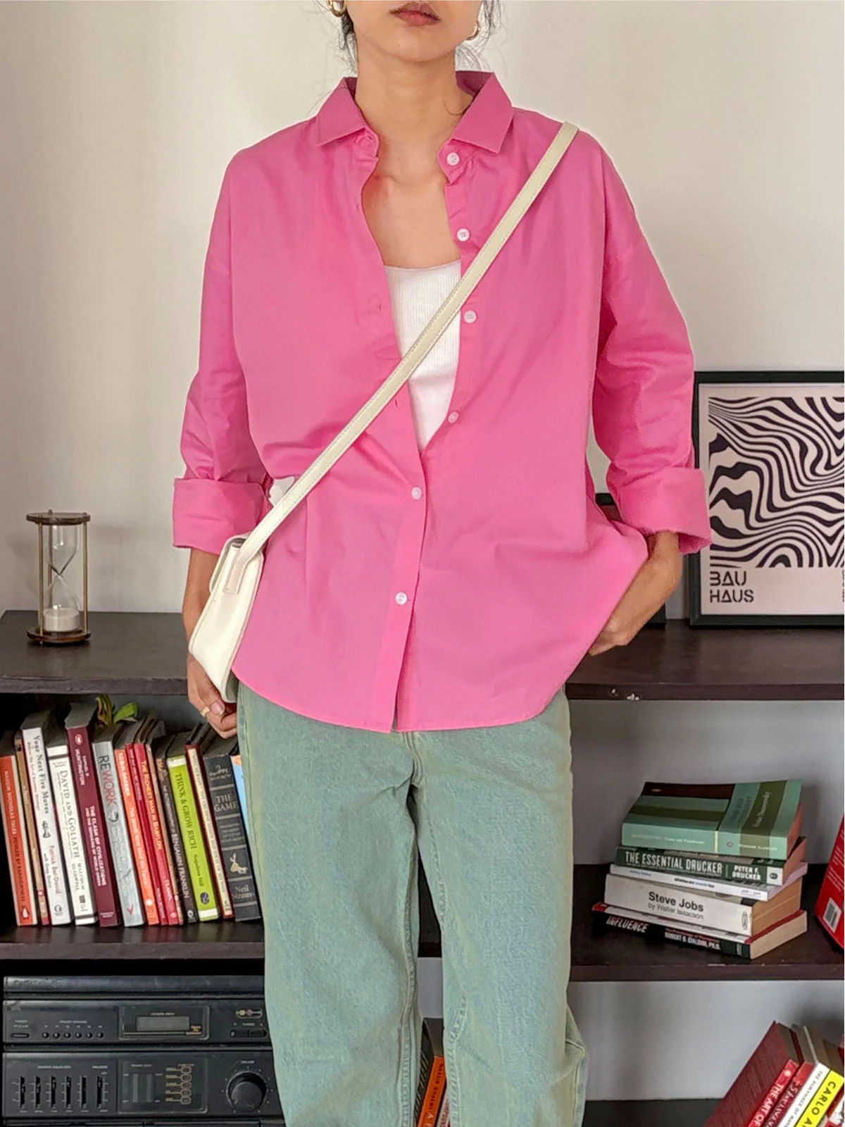 Cotton Candy Oversized Poplin Shirt - Image 5