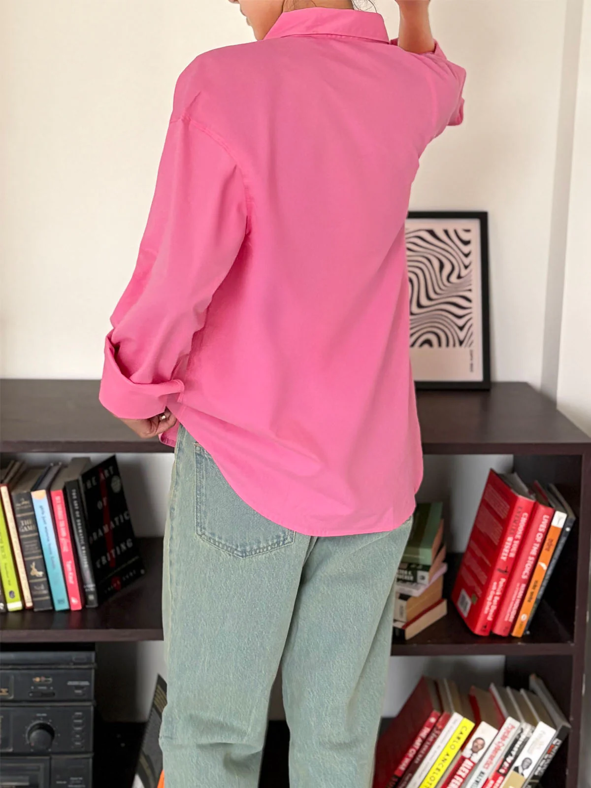 Cotton Candy Oversized Poplin Shirt - Image 6