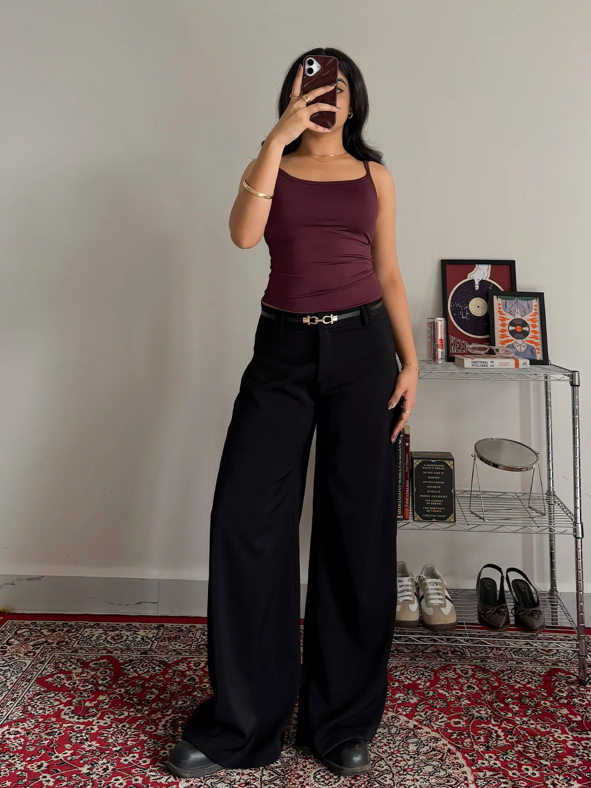 Plum Slim Fit Cami Top - Image 3