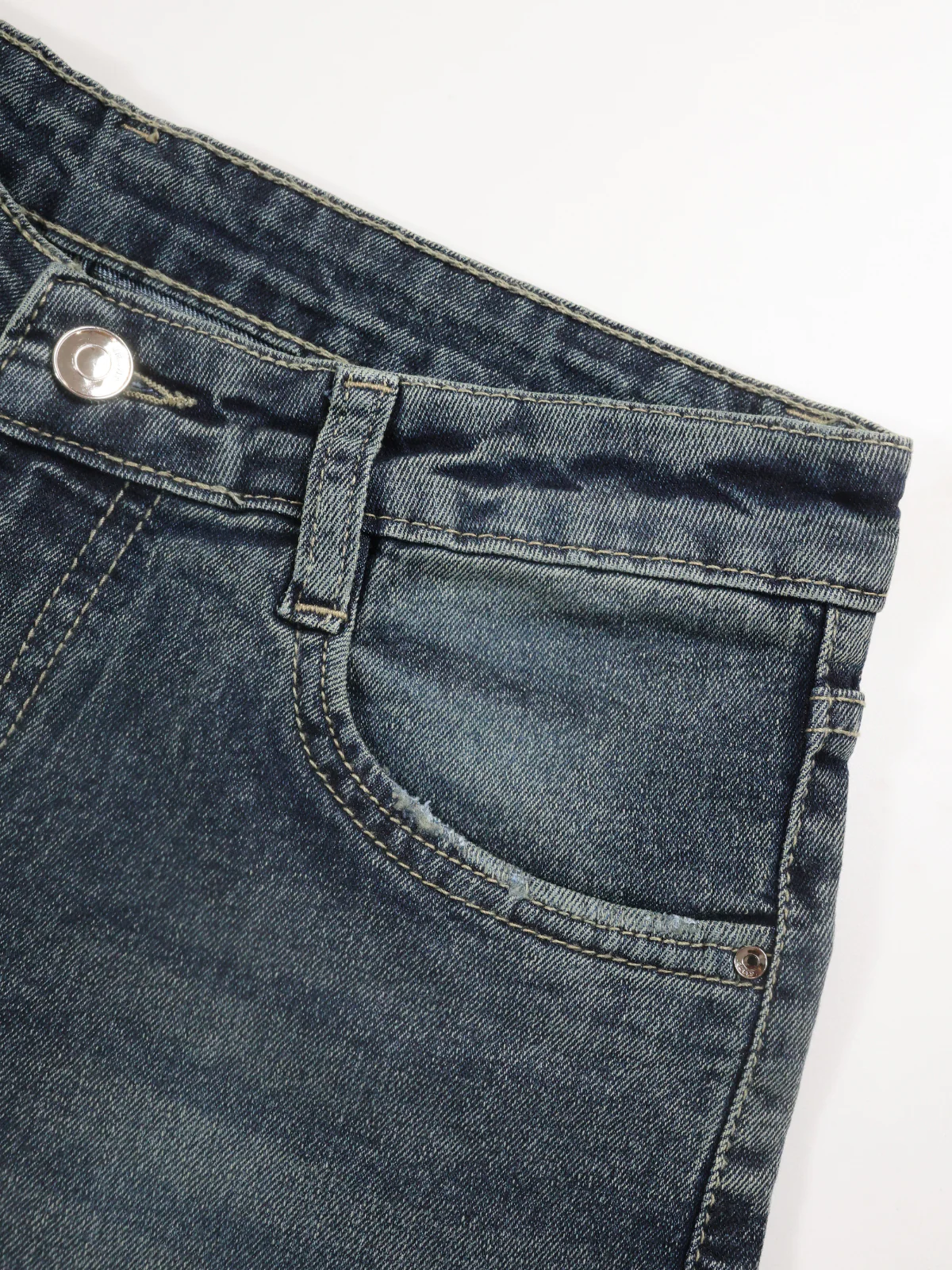 Stardust Blue Tinted Y2K Bootcut Jeans - Image 6