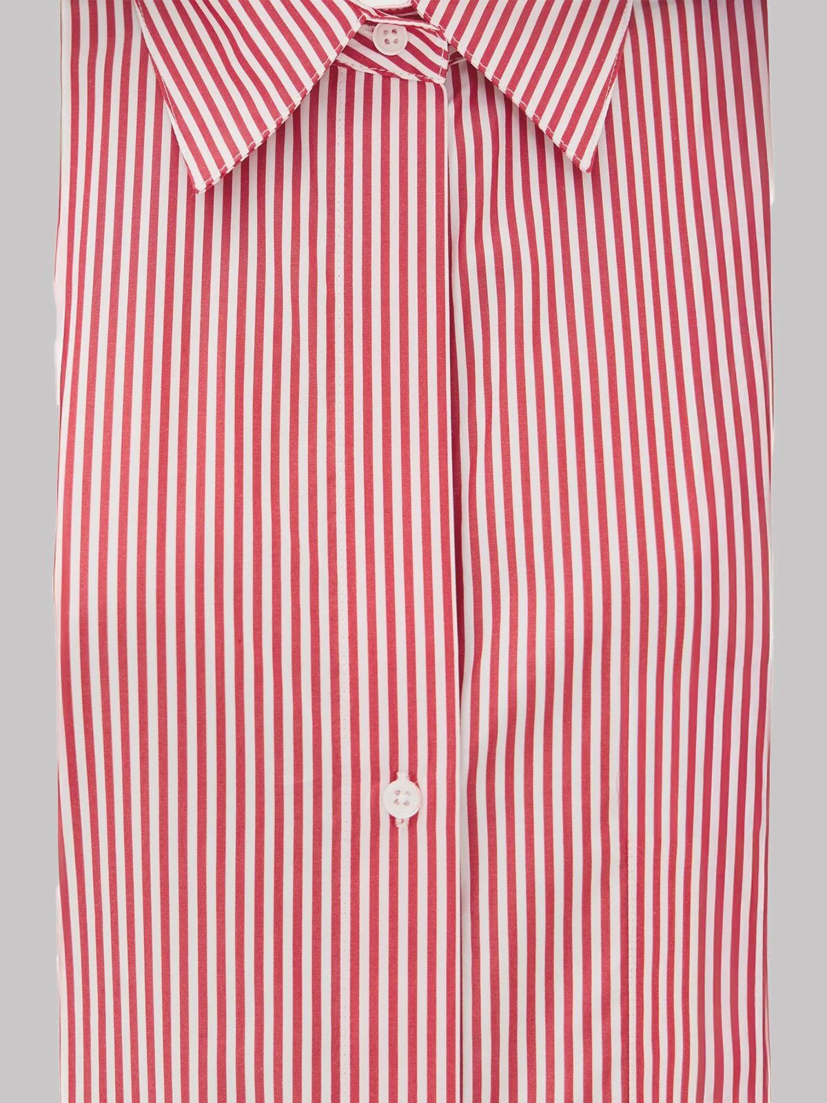 Strawberry Red Striped Drop Shoulder Shirt - Image 5