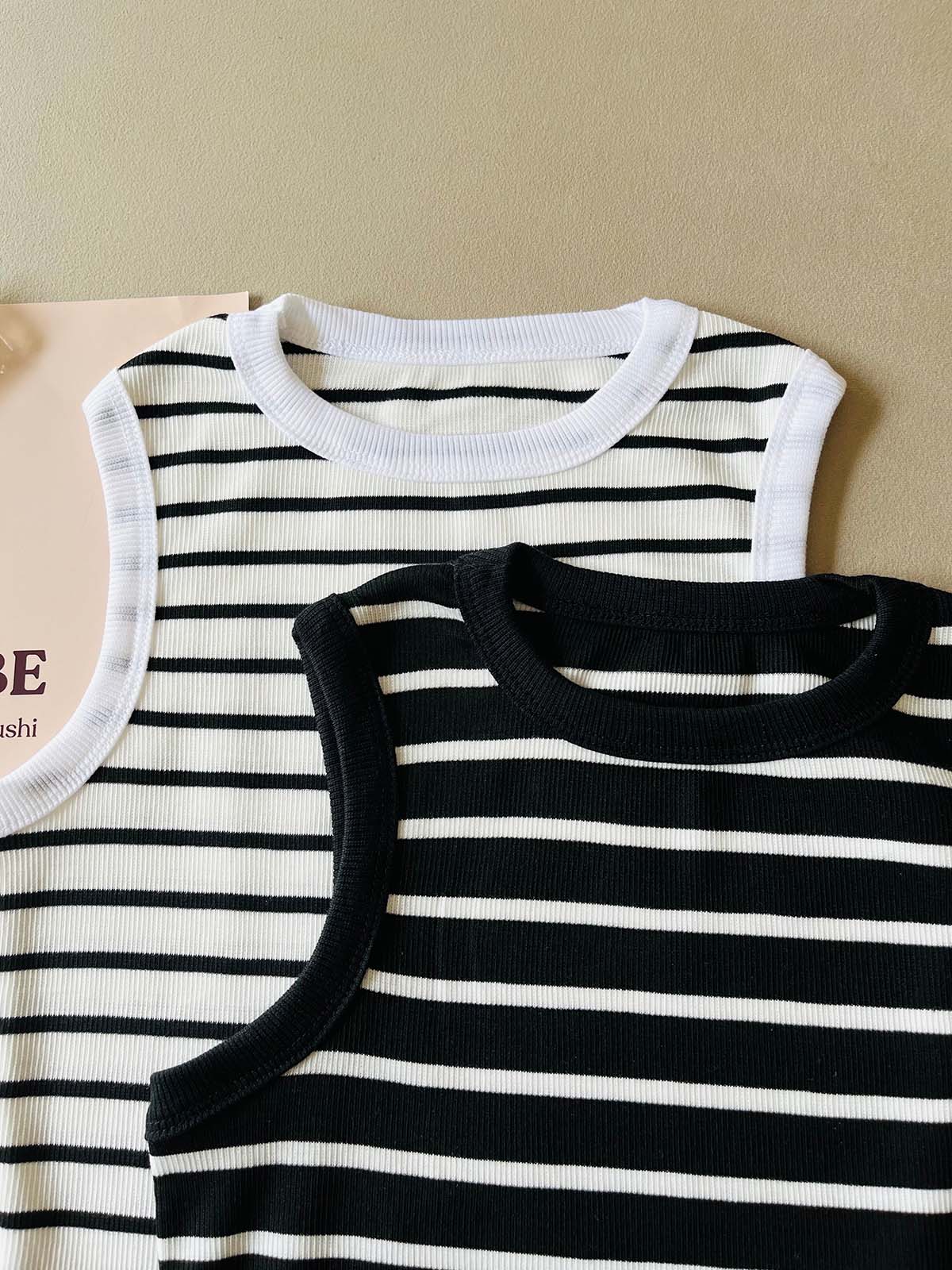 White Dawn Striped Tank Top - Image 3